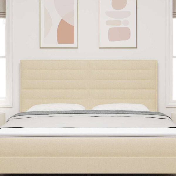 vidaXL LED peatoed LED -ribatuledega peaga cream 180 cm Pol&uuml;ester