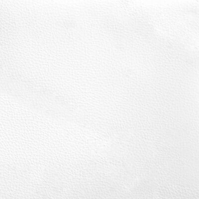 vidaXL voodipeatsi padi, valge, 80 cm, kunstnahk