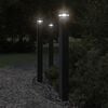 vidaXL anduriga aia lambipost, must, 110 cm, alumiinium