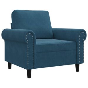 vidaXL tugitool sinine, 60 cm, samet