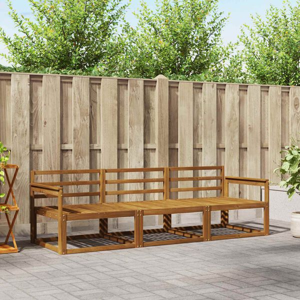 vidaXL V&auml;li diivanikomplekt 3 pcs Neutraalne Tugev akatsiapuu