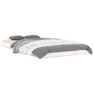 vidaXL voodiraam, valge, 100 x 200 cm, m&auml;nnipuit