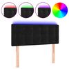vidaXL LED-voodipeats, must, 80x5x78/88 cm, samet