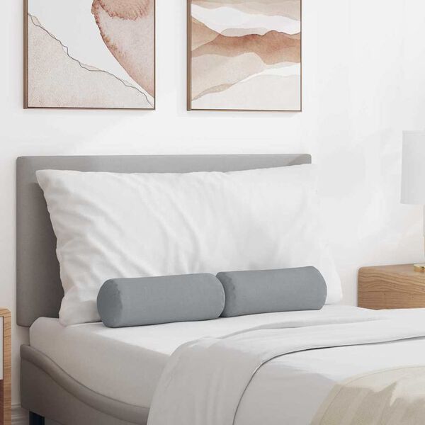 vidaXL Padjad 2 pcs Helehall Ø 15 x 40 cm kangas