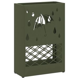 vidaXL Hoidik ja riputustugi Oliiviroheline 28 x 12 x 41 cm Teras