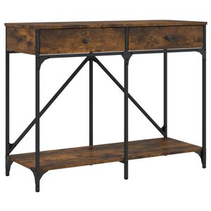 vidaXL konsoollaud, suitsutatud tamm, 100x39x78,5 cm, tehispuit