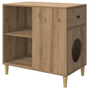 vidaXL Kassi Maja Artisan tamm 72 x 42,5 x 70 cm Tehispuit