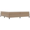 vidaXL Voodi raam madratsiga Cappuccino 200 x 200 cm kangas
