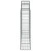 vidaXL kaarekujulised gabioonkorvid 25 tk, 200x30x120/140 cm, raud