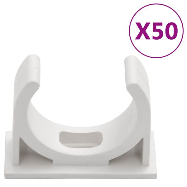 vidaXL klambritega kaablikanalid, Ø30 mm, 30 m, PVC