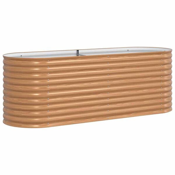 vidaXL Kõrge peenar Pruun 240 x 80 x 81 cm Teras