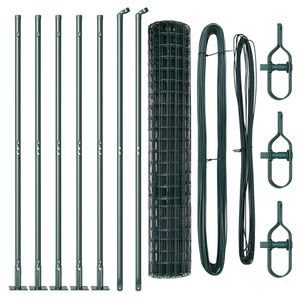 vidaXL Aed koos postiga Roheline 1,5 x 10 m Teras
