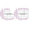 vidaXL V&auml;li diivanikomplekt 6 pcs Neutraalne Tugev akatsiapuu