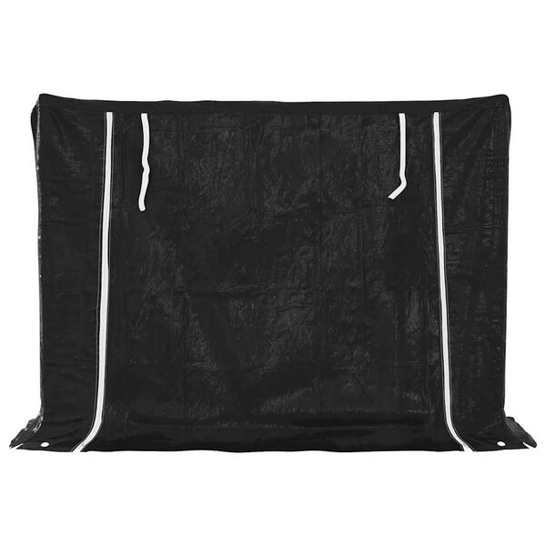 vidaxL küttepuude riiul vihmakattega 151x40,5x110,5 cm tsingitud teras