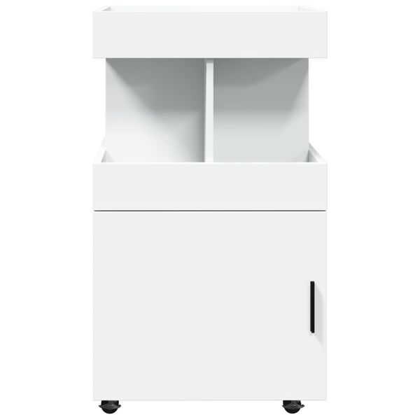 vidaXL baarik&auml;ru valge 50x41x89 cm tehispuit