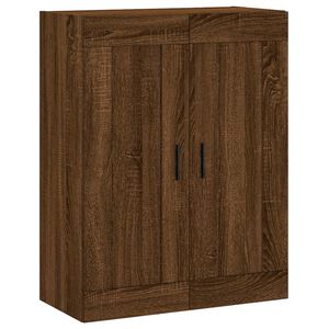 vidaXL seinakapp, pruun tamm, 69,5 x 34 x 90 cm, tehispuit