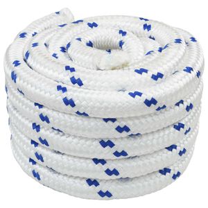 vidaXL Paadi k&ouml;is 25 m 4 Valge ja sinine PP