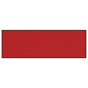 vidaXL Uksematt Punane ja Must 60 x 180 cm 100% pol&uuml;amiid