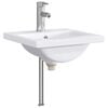 vidaXL Vannitoa pesu kauss Kroom 42 x 40 x 16,5 cm Metall