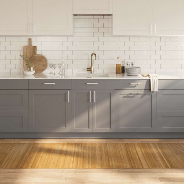 vidaXL vaip, ristk&uuml;likukujuline, naturaalne, 80 x 400 cm, bambus