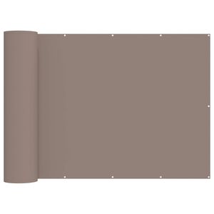 vidaXL Baldahhiin 200 x 500 cm PU kaitsega kangas Pruunikashall