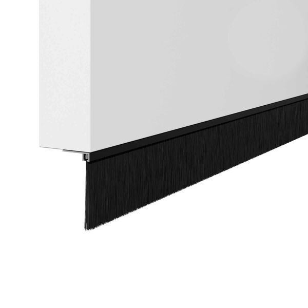 vidaXL Kruvitavad uksel&ouml;&ouml;kide tihendid 6 pcs Must 100 cm