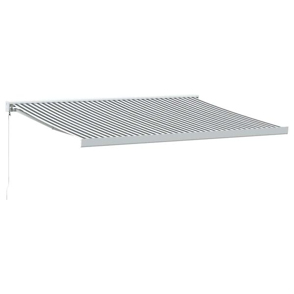 vidaXL sisset&otilde;mmatav varikatus antratsiit-valge 4x3m kangas/alumiinium