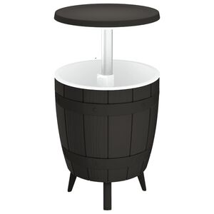 vidaXL kolm &uuml;hes j&auml;&auml;anumaga laud, must, pol&uuml;prop&uuml;leen