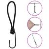 vidaXL bungee nöörid konksuga 50 tk, 17 cm