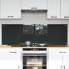 vidaXL K&ouml;gi Splashback 2 pcs Tumehall 80 x 50 cm karastatud klaas