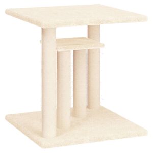 vidaXL kassi kraapimispuu platvormidega, kreemjas, 50 cm
