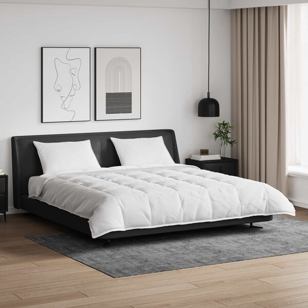 vidaXL Teki komplekt padjaga 3 pcs Valge Down Feather