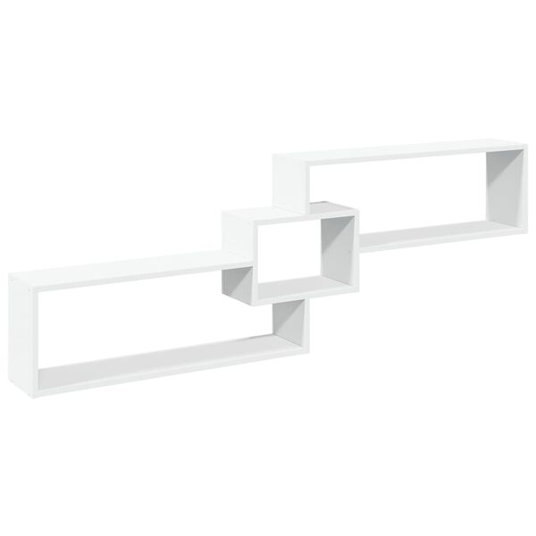 vidaXL seinakapp, 158x18x53 cm, valge, tehispuit