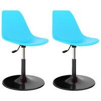 vidaXL pöörlevad toolid 2 tk, sinine, PP