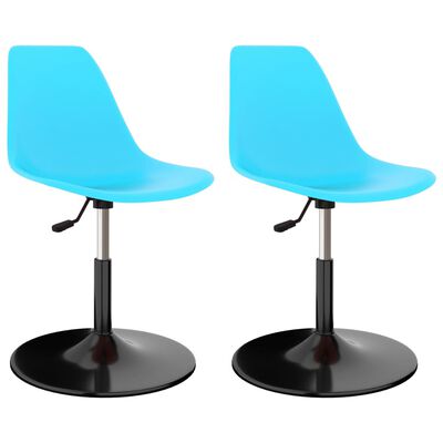 vidaXL pöörlevad toolid 2 tk, sinine, PP