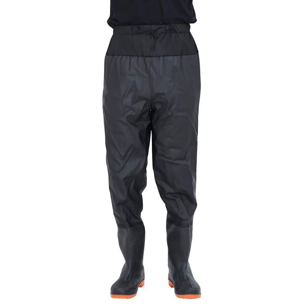 vidaXL waist waders koos saabastega, must, suurus 42