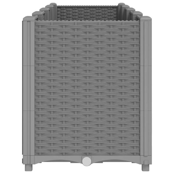 vidaXL aia taimekast, helehall, 160 x 40 x 53 cm, PP