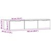 vidaXL Seinakapp Artisan Oak 102x30x20 cm Engineered Wood