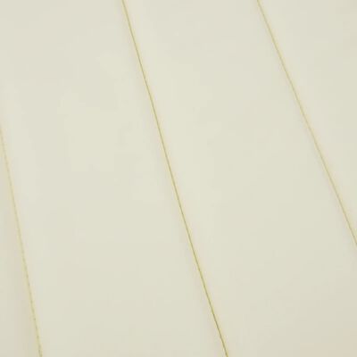 vidaXL päevitustooli padi, kreemjas, 200x60x3 cm, oxford kangas