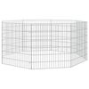 vidaXL loomade aedik 8 paneeli 54x60 cm tsingitud raud