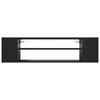 vidaXL seinakapp, must, 100x30x26,5 cm, tehispuit