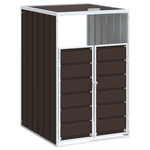 vidaXL ratastega pr&uuml;gikasti kuur, pruun, 72x81x115 cm, teras