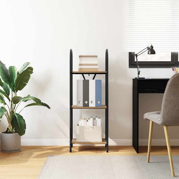 vidaXL Raamatukapp K&auml;sit&ouml;&ouml;puu 40 x 30 x 109 cm Tehispuit