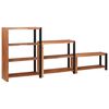 vidaXL Raamatukapp 3 pcs Pruun 80 x 30 x 110 cm Tugev akatsiapuu