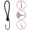 vidaXL bungee nöörid konksuga 25 tk, 17 cm