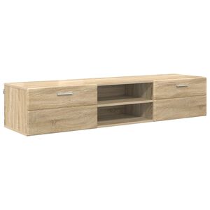 vidaXL Puidust kapp sahtliga Sonoma tamm 150 x 39 x 30 cm Tehispuit