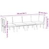 vidaXL 4-osaline aiamööbli komplekt patjadega, akaatsiapuit