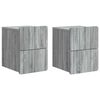 vidaXL Seinale kinnitatav &ouml;&ouml;tis 2 tk Hall Sonoma 33 x 34,5 x 43 cm