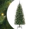 vidaXL Tehisj&otilde;ulupuu koos 150 LED-iga Roheline 150 cm PE ja PVC