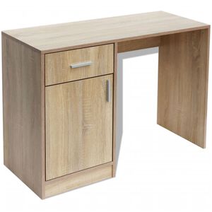vidaXL sahtli ja kapiga laud, tamm 100 x 40 x 73 cm